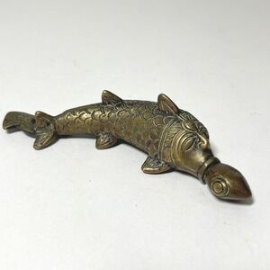 Antique Brass‎ Fish Surma Dani Eyeliner Vintage Old Rare Collectible